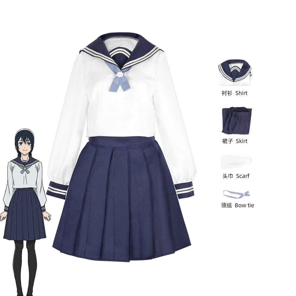 Pleated Skirt Women - Amanai Riko Cosplay Costume Jujutsu Kaisen