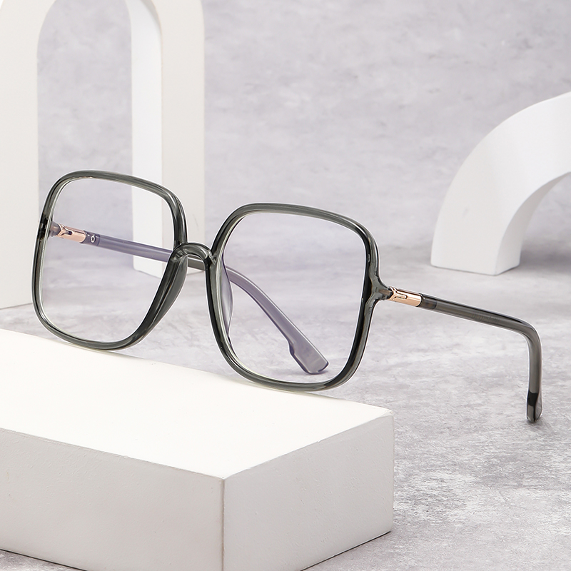 Women'S Fashion Eyeglasses - Oversized Square Anti-Blue Light Eyeglasses for