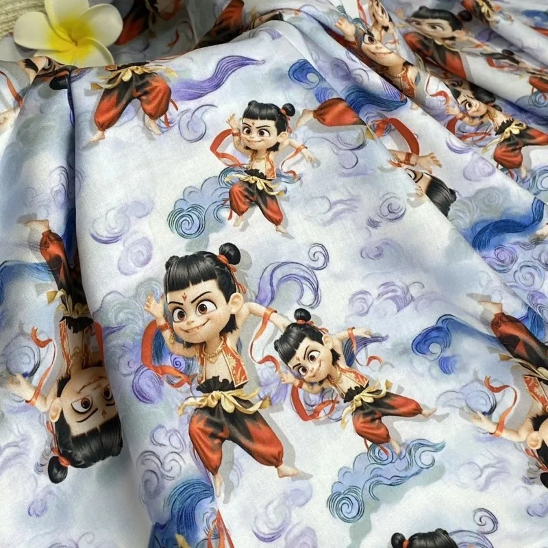 Women'S Fashion Of The 60S - 60S Nezha Caiyun Silk Cotton Digital