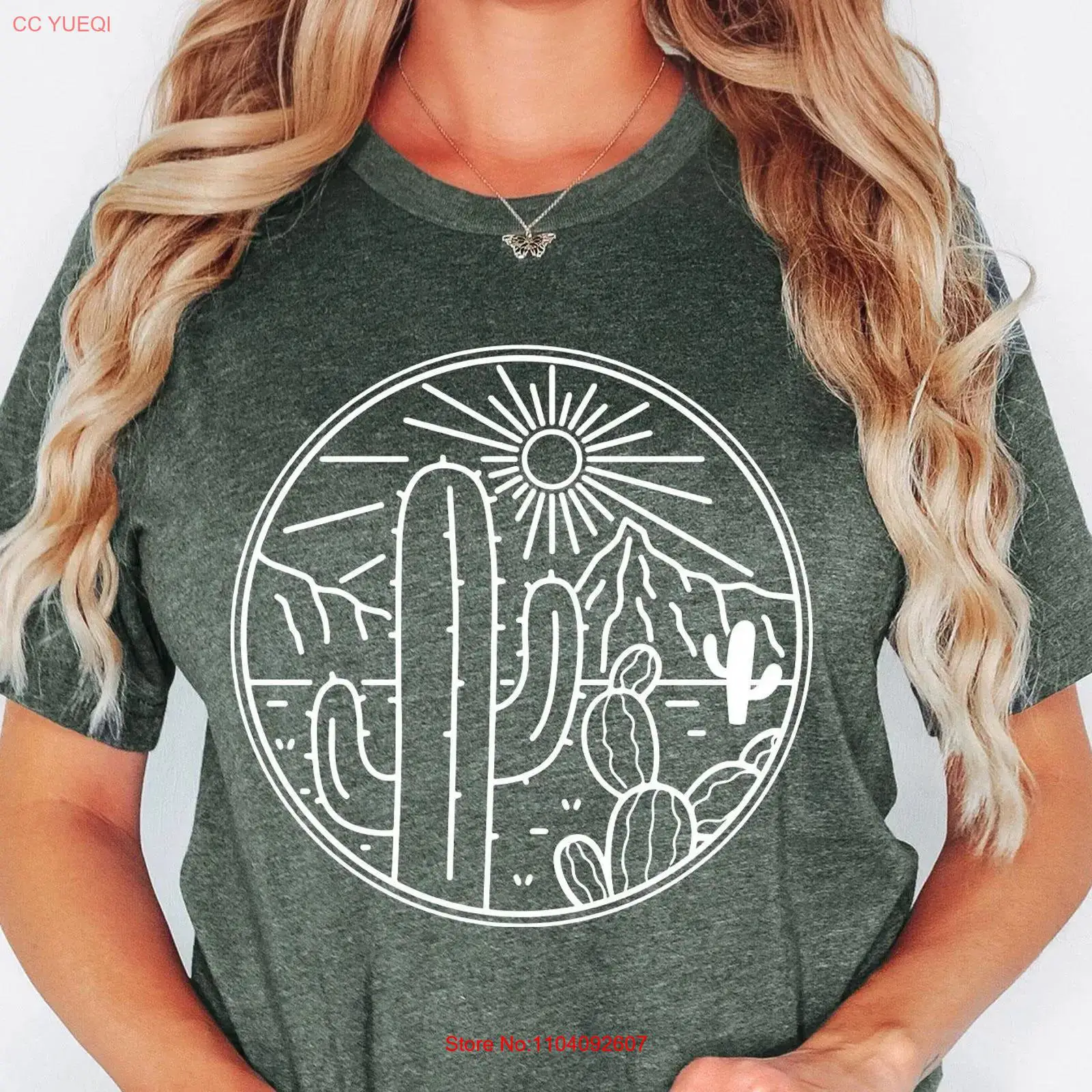 Women'S Fashion Wild West - DeserT T Shirt Cactus Plants Adventure