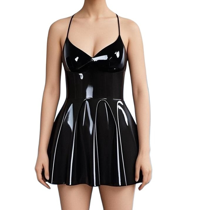 Pleated Skirt Women - Women's Sexy Dress Pleated Skirt Latex