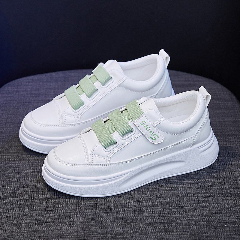 Women'S Fashion Velcro Sneakers - High Top White Sneakers 2025 Women's