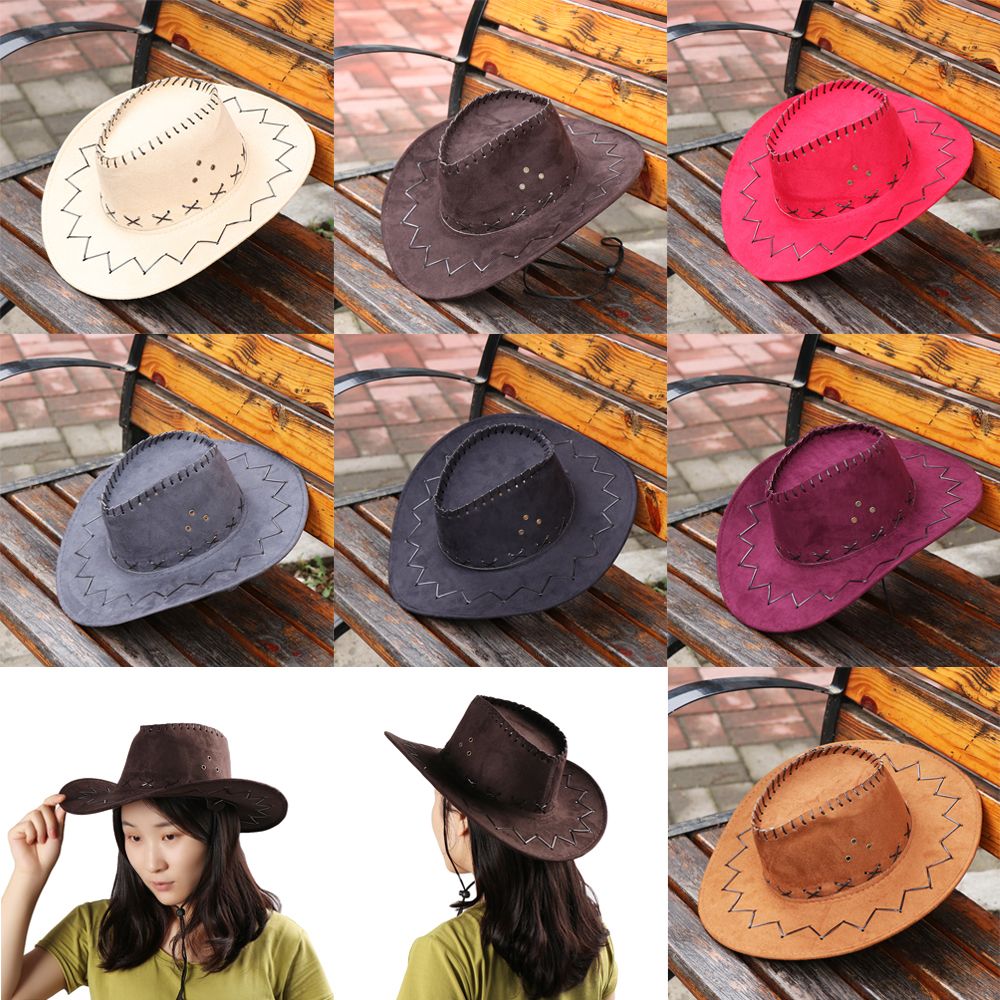 Unisex Cowboy Hat Suede Fashio - огляд і ціна Women'S Fashion Wild West