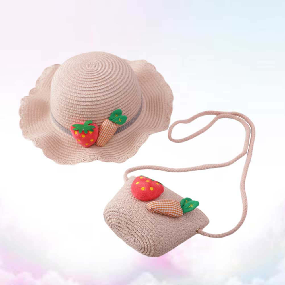 1Set Kids Straw Sun Protection - огляд і ціна Straw Hat Summer