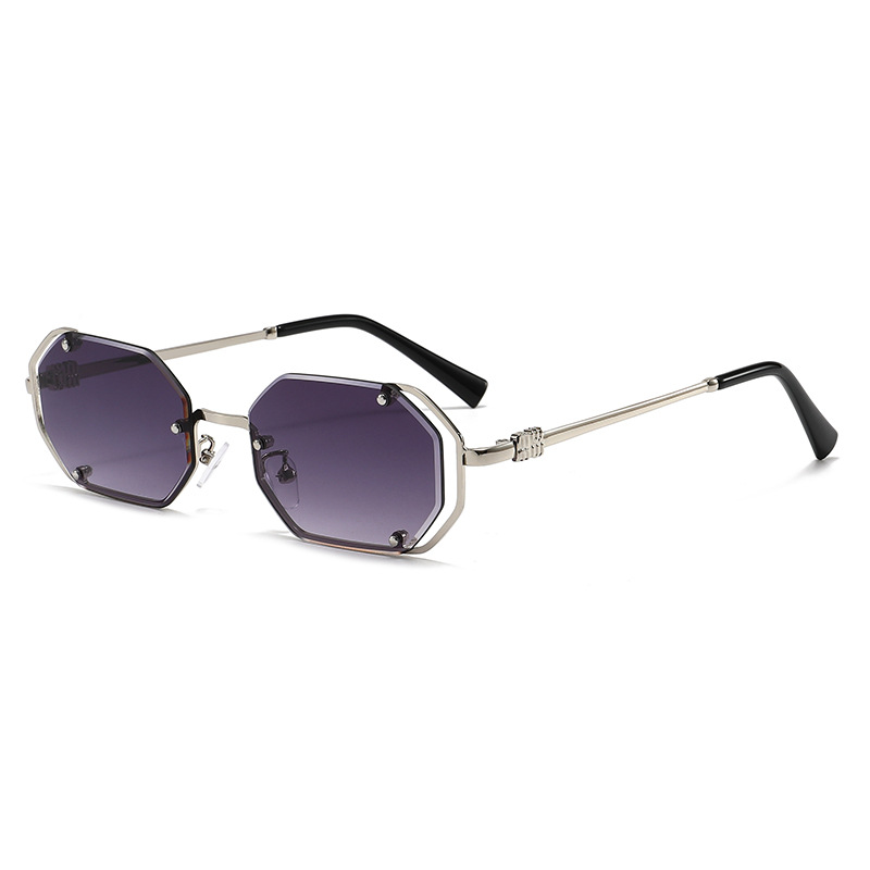 Polygonal metal sunglasses ret - огляд і ціна Women Fashion Pose