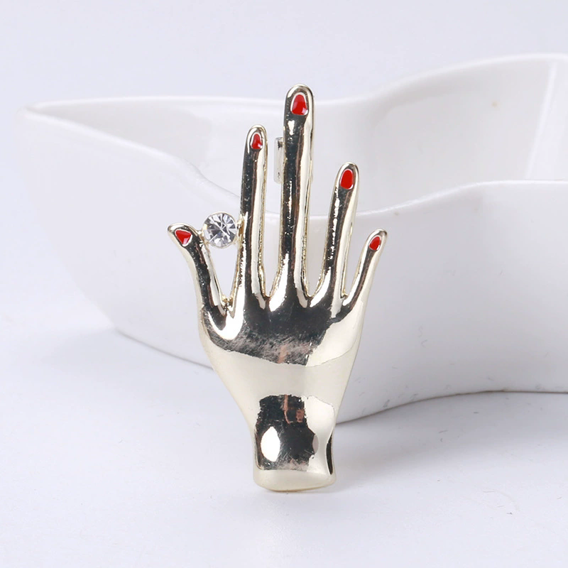 XIALUOKE Hand Pose Heart Brooc - огляд і ціна Women Fashion Pose
