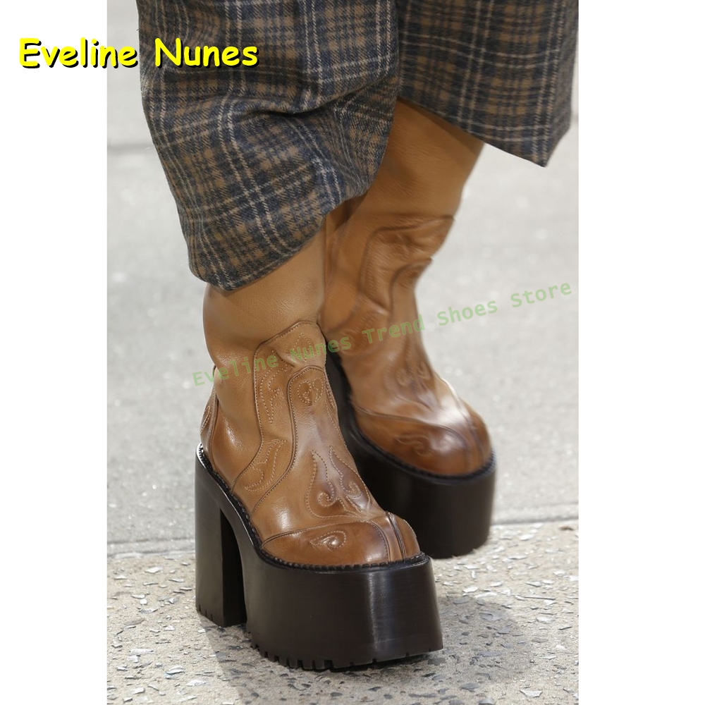 Embroidery Platform Knee High  - огляд і ціна Women'S Fashion Knee High Boots