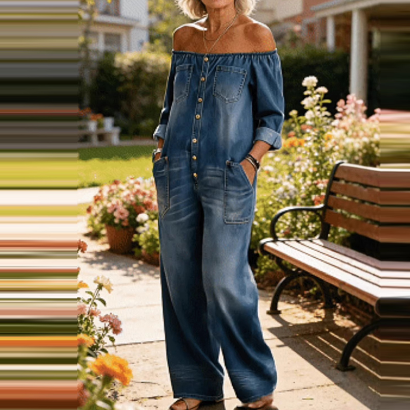 Women Fashion Street Long Slee - огляд і ціна Women'S Fashion Vintage Off Shoulder Long Sleeve Jumpsuit