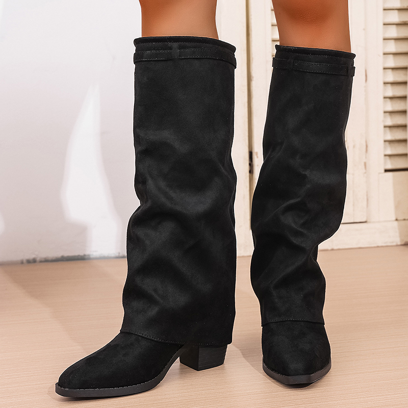 Fashion Slip On High Heeled Kn - огляд і ціна Women'S Fashion Knee High Boots