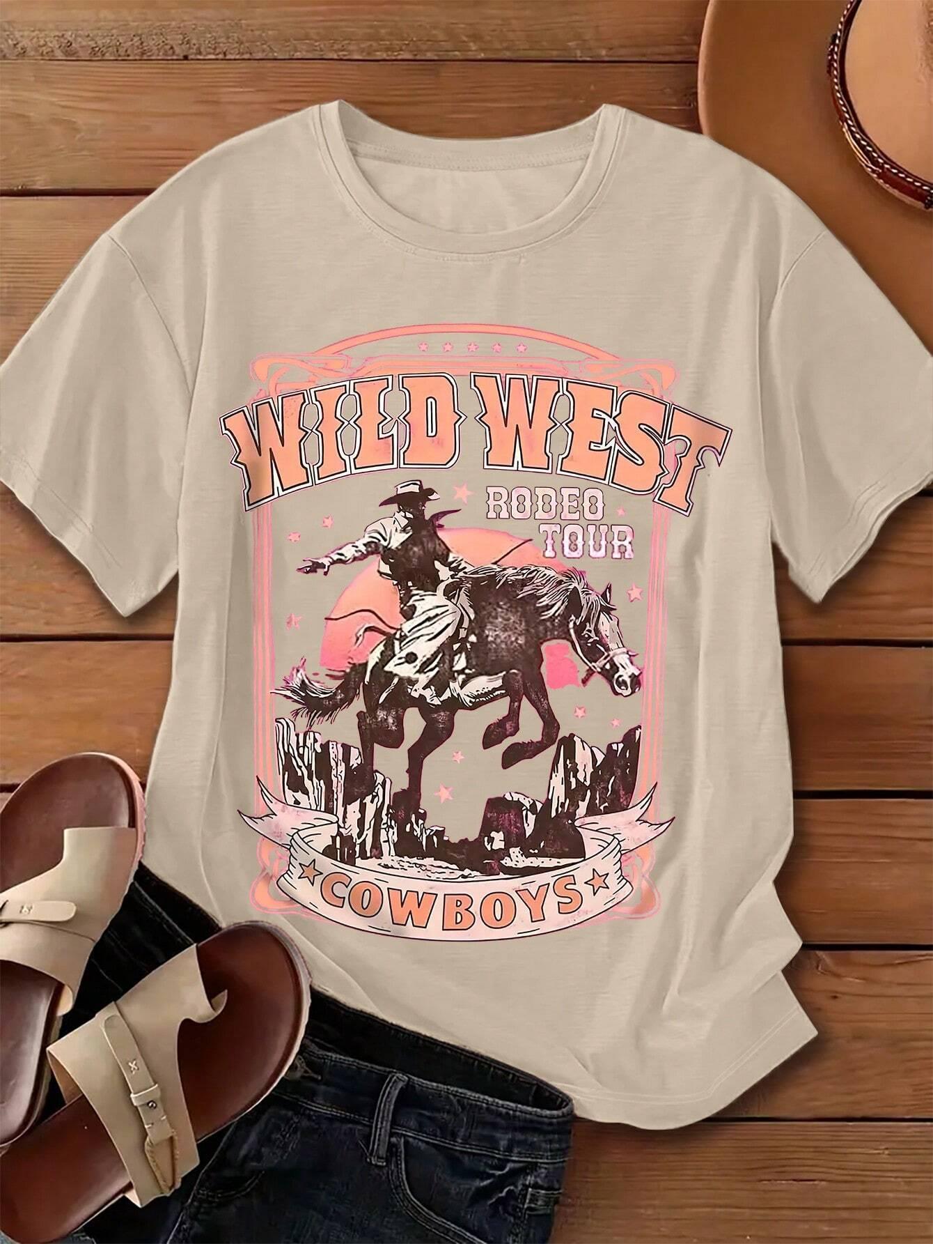 Wild West Cowboys Printing Wom - огляд і ціна Women'S Fashion Wild West
