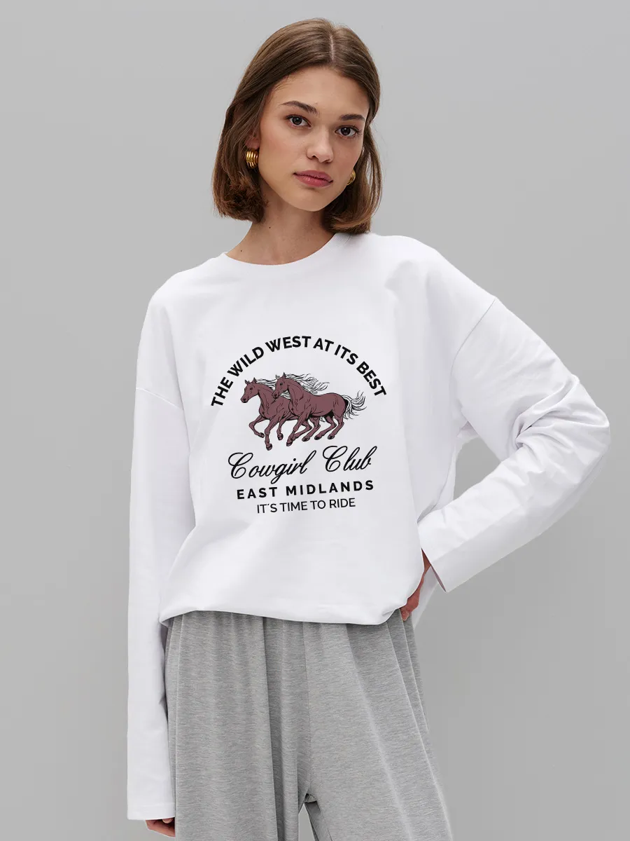 Women's 100% Cotton Horse Prin - огляд і ціна Women'S Fashion Wild West