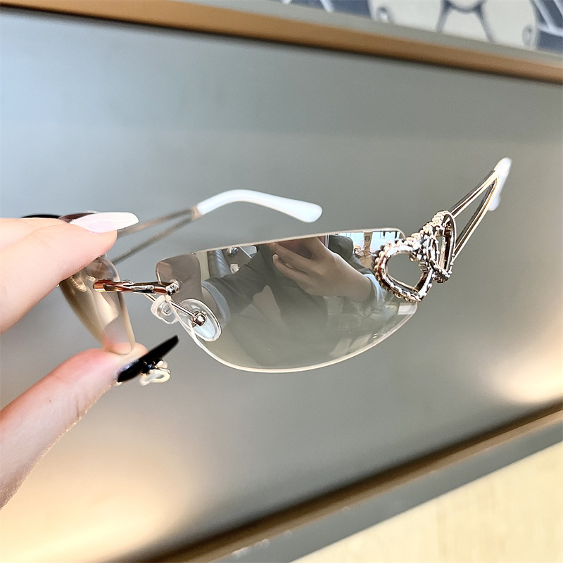 New Oval Cat Eye Frameless Mer - огляд і ціна Women'S Fashion Eyeglasses