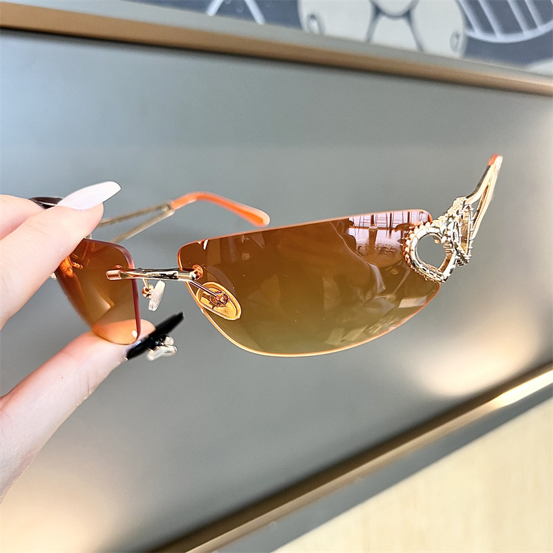New Oval Cat Eye Frameless Mer - огляд і ціна Women'S Fashion Eyeglasses