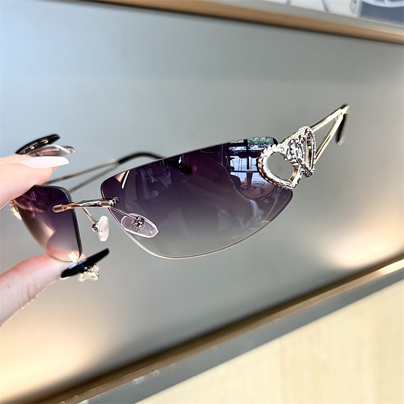New Oval Cat Eye Frameless Mer - огляд і ціна Women'S Fashion Eyeglasses
