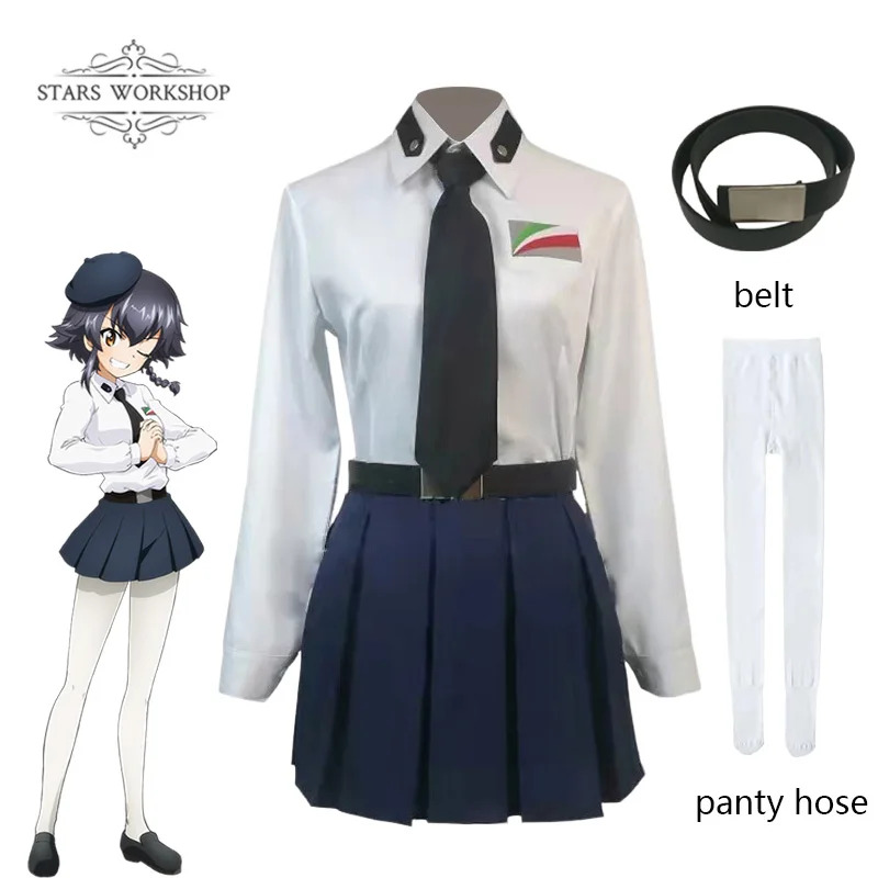 qq34Anime GIRLS und PANZER Anz - огляд і ціна Pleated Skirt Women