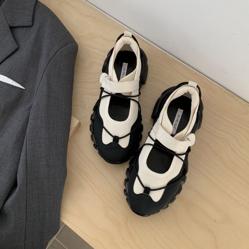 Sporty Chunky Platform Mary Ja - огляд і ціна Women'S Fashion Velcro Sneakers
