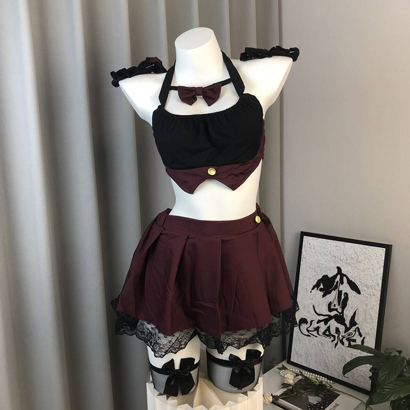 Large size sexy porno lingerie - огляд і ціна Pleated Skirt Women