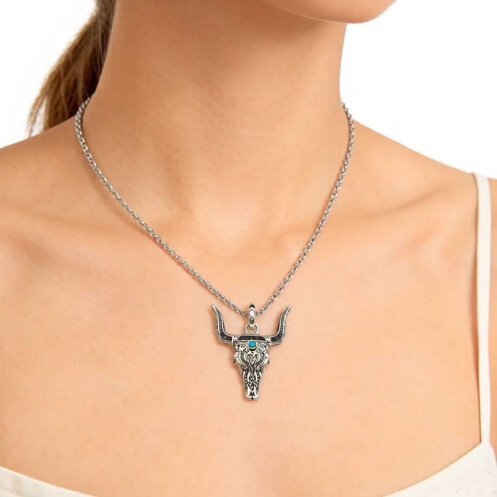 Pendant Bull Head Summer Fashi - огляд і ціна Women'S Fashion Wild West