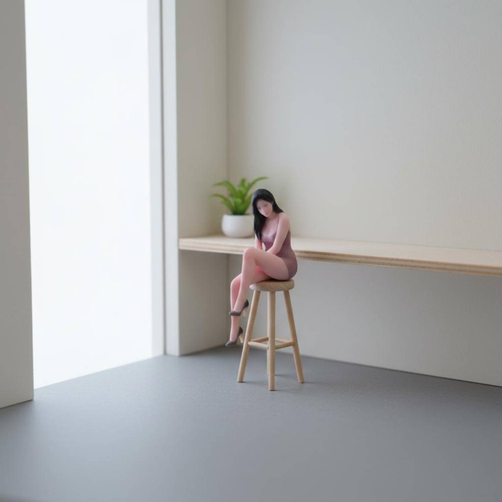Seated Woman Figurine Posed Mi - огляд і ціна Women Fashion Pose