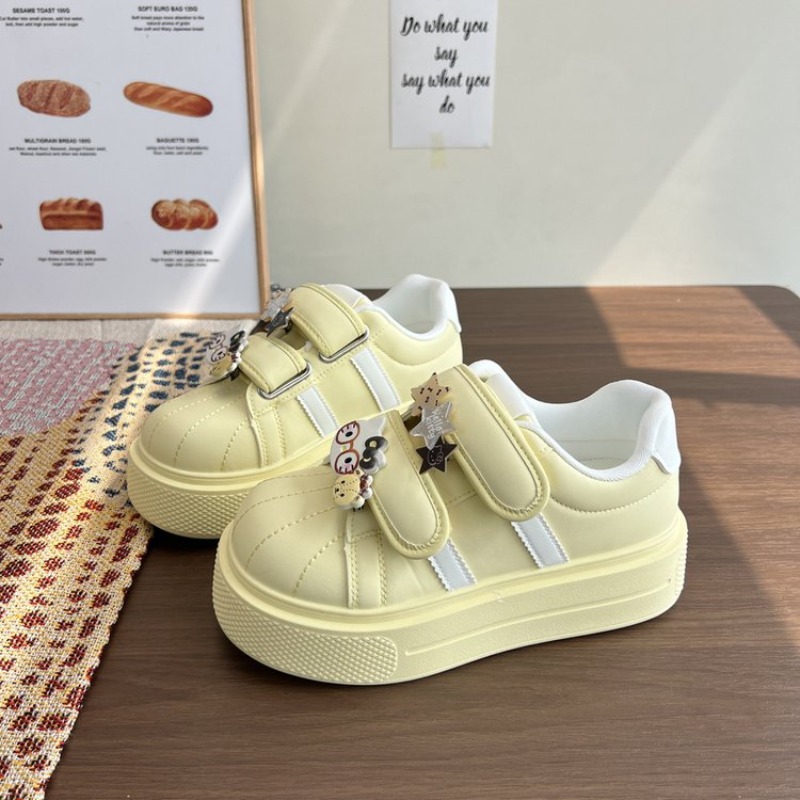 Women Striped Shell Toe Platfo - огляд і ціна Women'S Fashion Velcro Sneakers