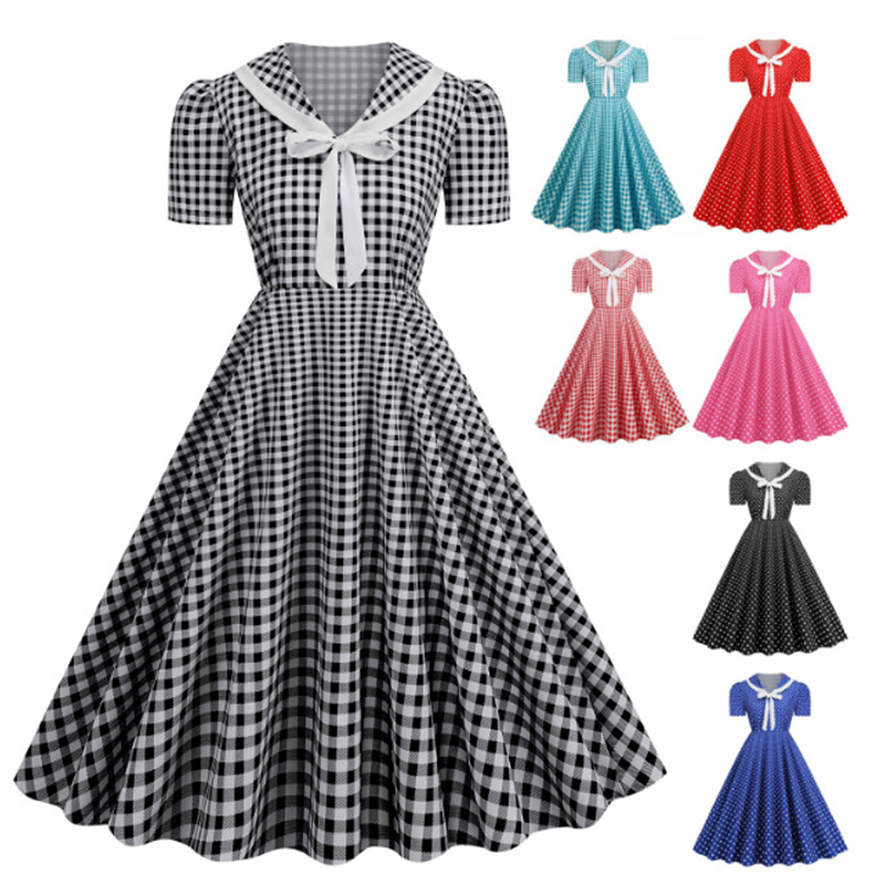 Polka Dot Printed Vintage Larg - огляд і ціна Women'S Fashion Of The 60S