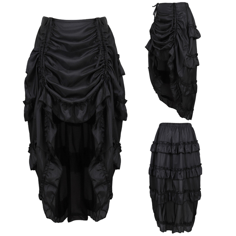 Steampunk Gothic Corset With S - огляд і ціна Pleated Skirt Women
