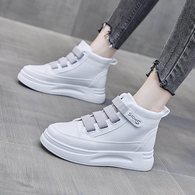 High Top White Sneakers 2025 W - огляд і ціна Women'S Fashion Velcro Sneakers