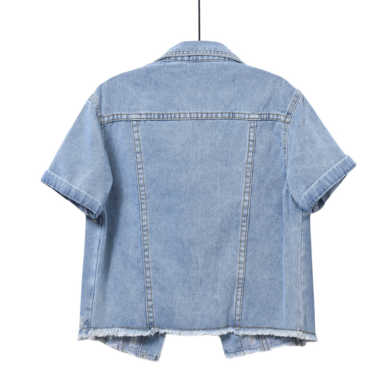Light-colored Short Denim Shor - огляд і ціна Women'S Fashion Jackets Amazon