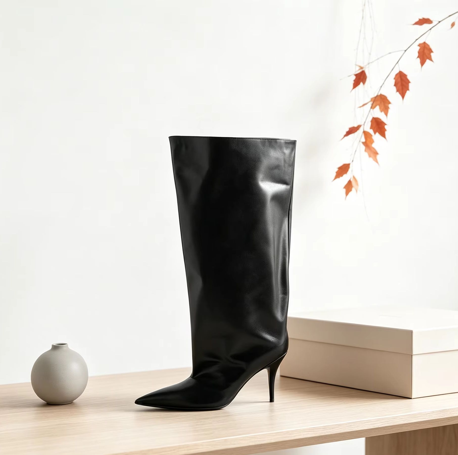 Slouch Wide Cuff Knee High Boo - огляд і ціна Women'S Fashion Knee High Boots