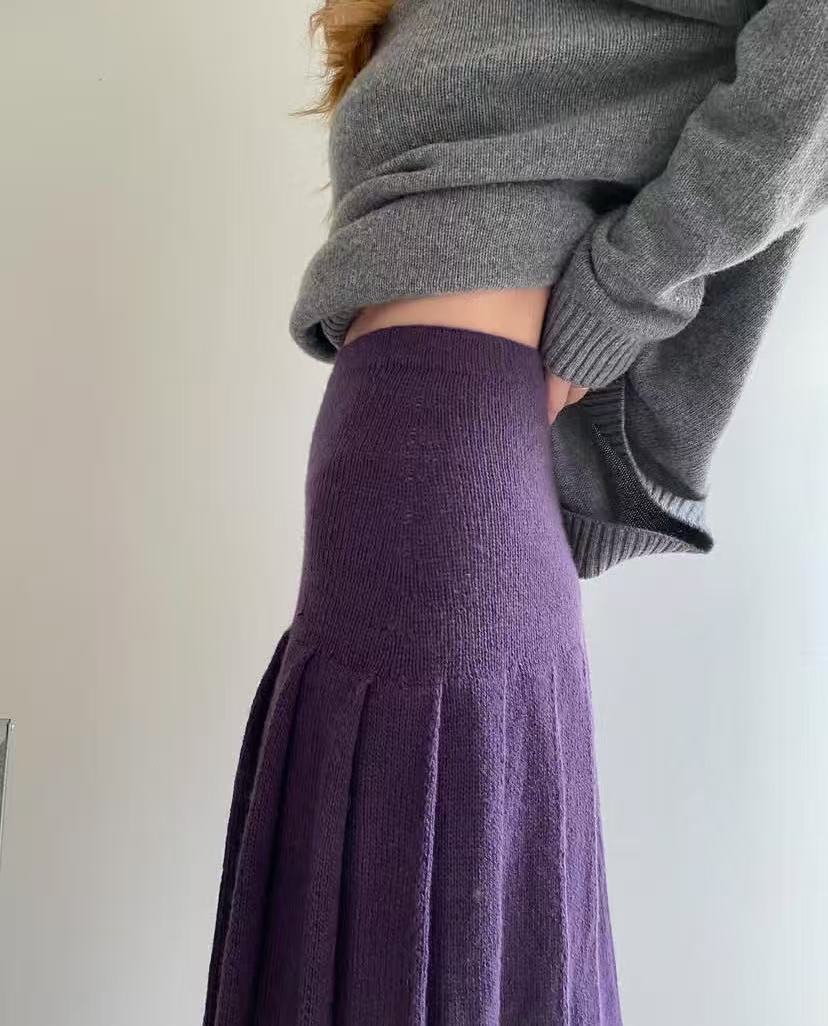 High waisted slimming versatil - огляд і ціна Pleated Skirt Women