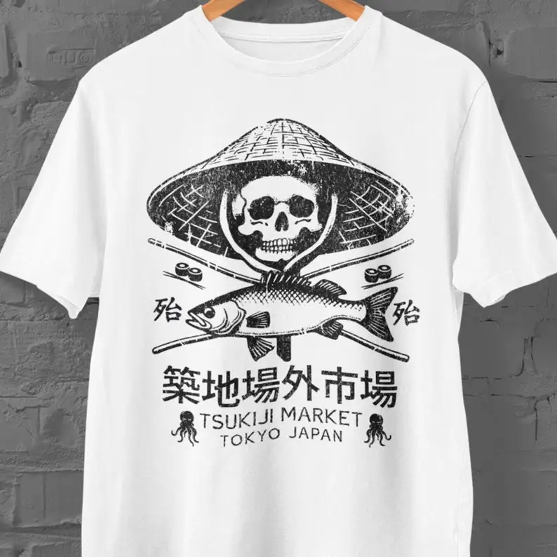 TakTsukiji Fish Market T-Shirt - огляд і ціна Women'S Fashion Market Size