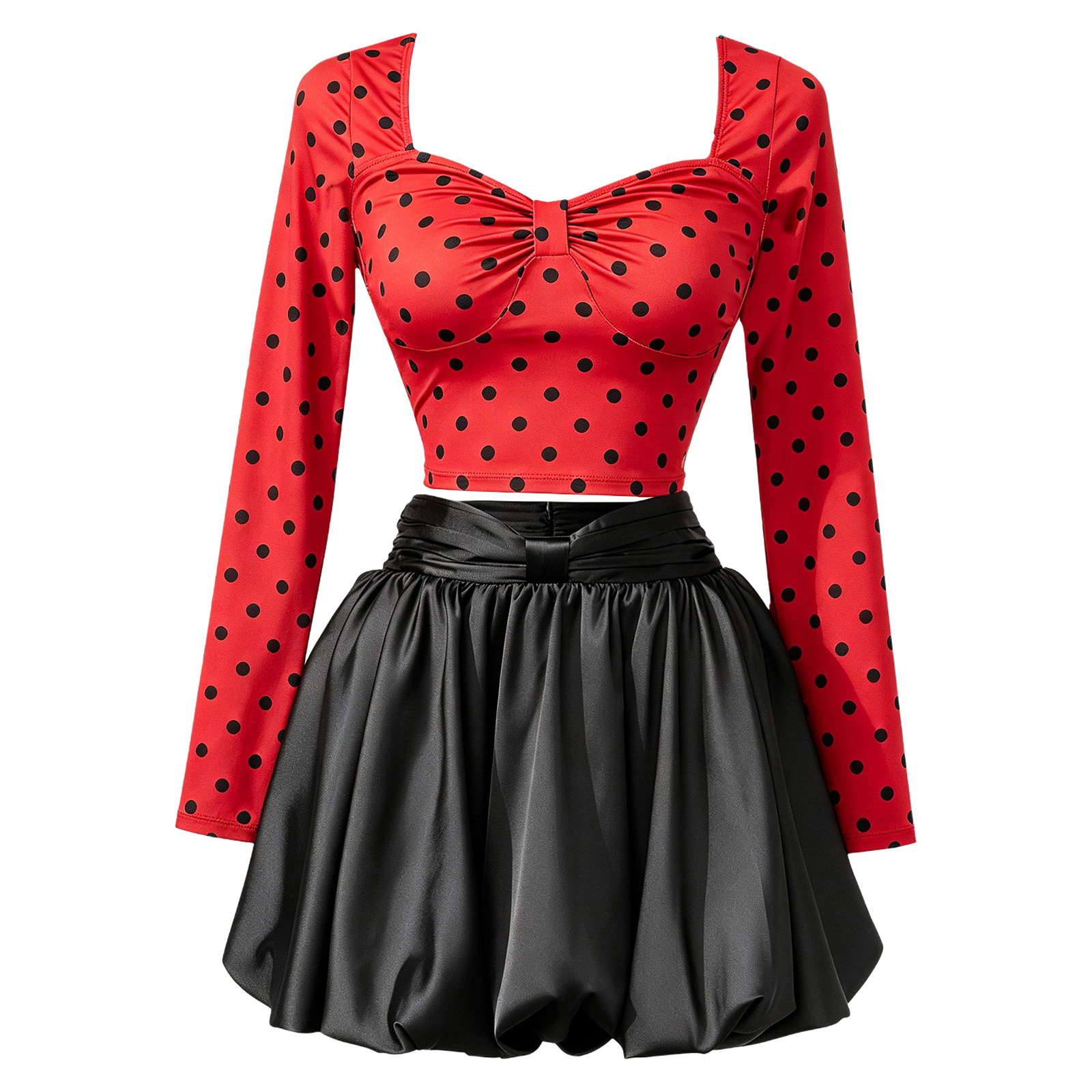 Womens Long Sleeve Polka Dot C - огляд і ціна Women Top Fashion